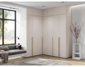 Норд Шкаф угловой золото Кашемир, Кашемир