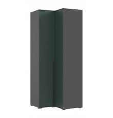 Норд Шкаф угловой Изумрудный Кромка Графит, Графит