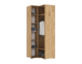 Норд Шкаф угловой Изумрудный Кромка Изумруд, Дуб Крафт