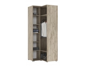 Норд Шкаф угловой Кашемир, Дуб Крафт Серый