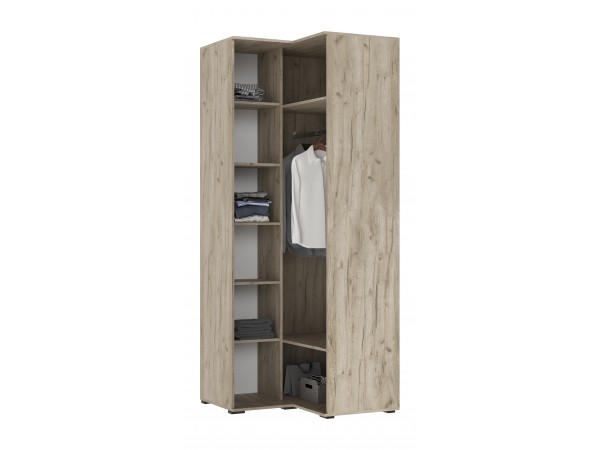 Норд Шкаф угловой Кашемир, Дуб Крафт Серый