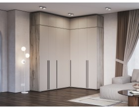 Норд Шкаф угловой Кашемир, Дуб Крафт Серый