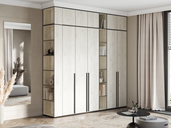 Норд Пенал открытый 300 Дуб Крафт Белый