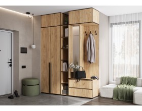 Норд Пенал открытый 300 Дуб Крафт Кромка Венге