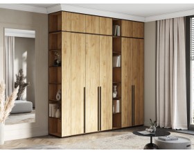 Норд Пенал открытый 300 Дуб Крафт Кромка Венге