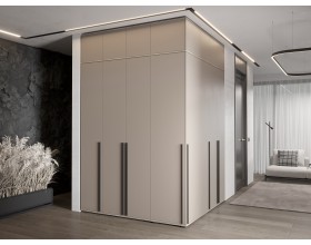 Норд Пенал угловой Кашемир, Дуб Крафт Серый