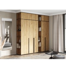 Норд Антресоль к пеналу открытому 300 Дуб Крафт Кромка Венге