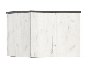 Норд Антресоль к пеналу угловому Дуб Крафт Белый, Дуб Крафт Белый