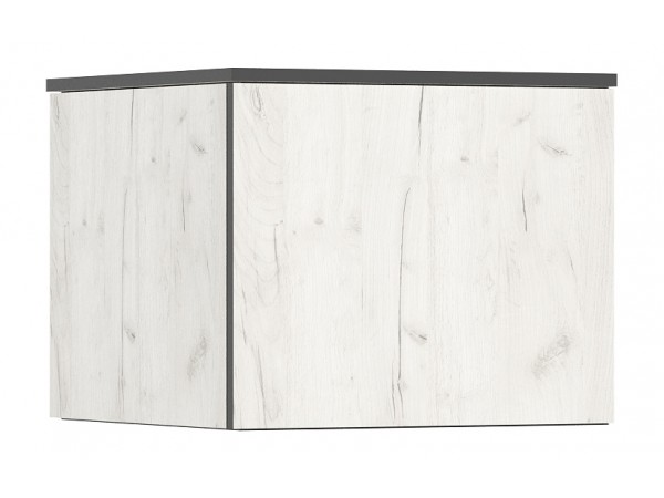 Норд Антресоль к пеналу угловому Дуб Крафт Белый, Дуб Крафт Белый