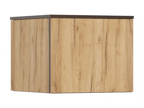 Норд Антресоль к пеналу угловому Дуб Крафт, Дуб Крафт Кромка Венге