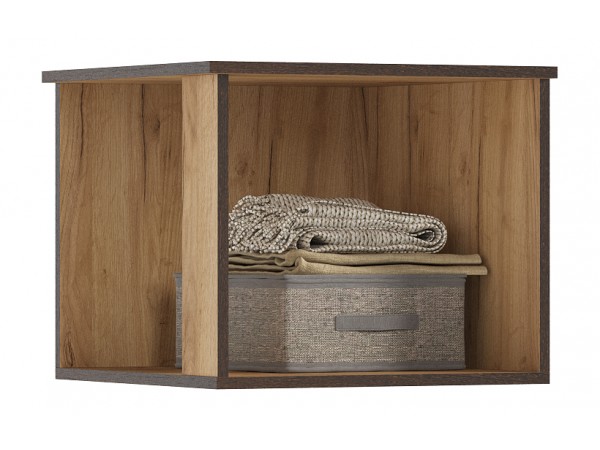 Норд Антресоль к пеналу угловому Дуб Крафт, Дуб Крафт Кромка Венге