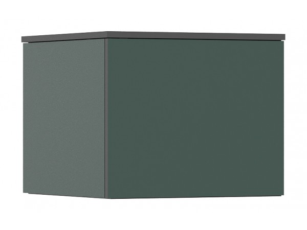 Норд Антресоль к пеналу угловому Изумрудный Кромка Графит, Графит