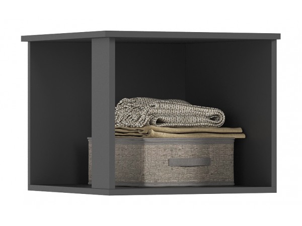 Норд Антресоль к пеналу угловому Изумрудный Кромка Графит, Графит