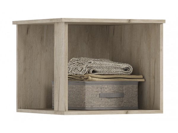 Норд Антресоль к пеналу угловому Кашемир, Дуб Крафт Серый