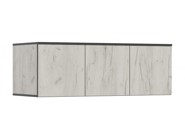 Норд Антресоль к шкафу 1200 Дуб Крафт Белый