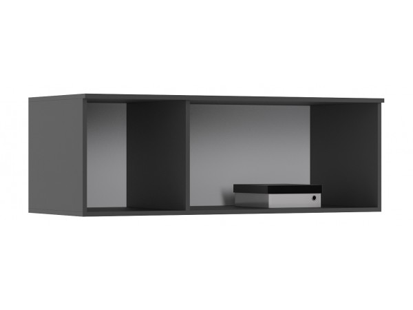 Норд Антресоль к шкафу 1200 Изумрудный Кромка Графит, Графит