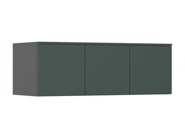 Норд Антресоль к шкафу 1200 Изумрудный Кромка Графит, Графит