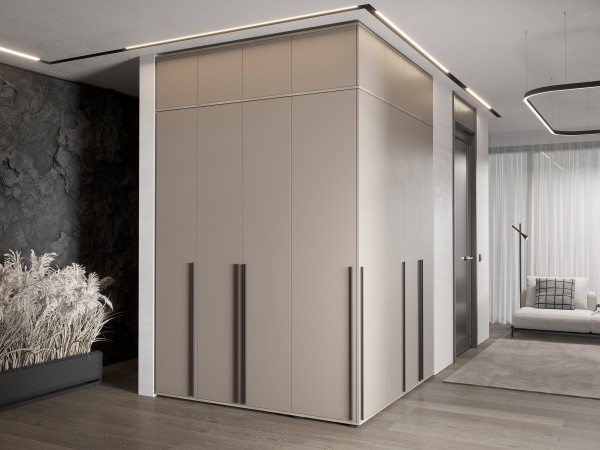 Норд Антресоль к шкафу 1200 Кашемир, Дуб Крафт Серый