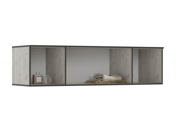 Норд Антресоль к шкафу 1600 Дуб Крафт Белый