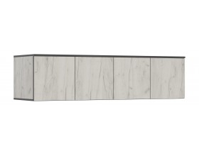 Норд Антресоль к шкафу 1600 Дуб Крафт Белый