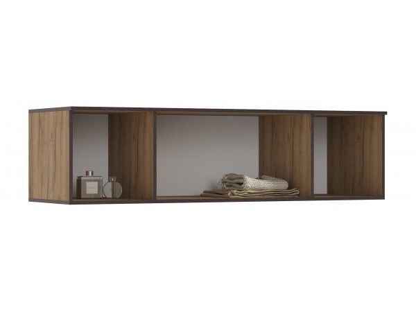 Норд Антресоль к шкафу 1600 Дуб Крафт Кромка Венге