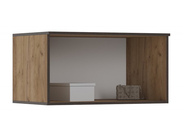 Норд Антресоль к шкафу 800 Дуб Крафт Кромка Венге