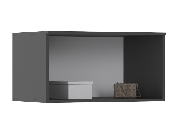 Норд Антресоль к шкафу 800 Изумрудный Кромка Графит, Графит