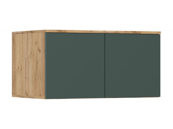 Норд Антресоль к шкафу 800 Изумрудный Кромка Изумруд, Дуб Крафт Кромка Дуб Крафт