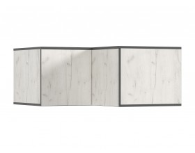 Норд Антресоль шкафу угловому Дуб Крафт Белый