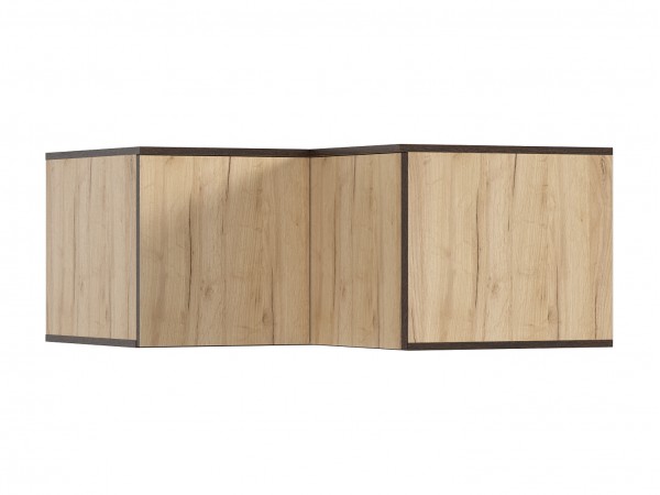 Норд Антресоль шкафу угловому Дуб Крафт Кромка Венге