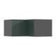 Норд Антресоль шкафу угловому Изумрудный Кромка Графит, Графит