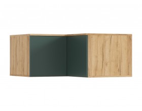 Норд Антресоль шкафу угловому Изумрудный Кромка Изумруд, Дуб Крафт Кромка Дуб Крафт