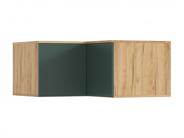 Норд Антресоль шкафу угловому Изумрудный Кромка Изумруд, Дуб Крафт Кромка Дуб Крафт