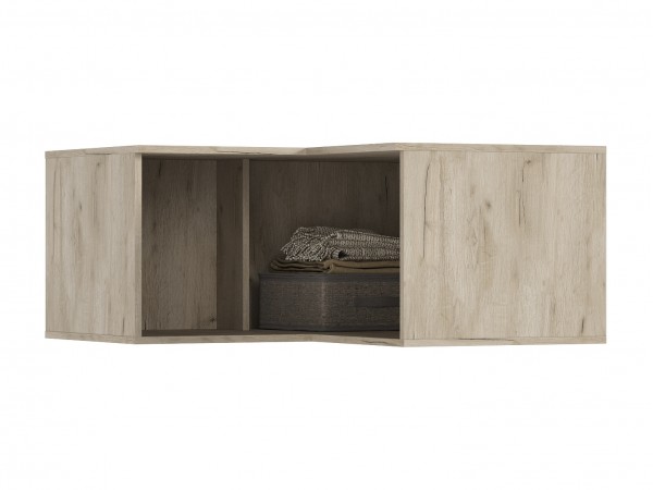 Норд Антресоль шкафу угловому Кашемир, Дуб Крафт Серый