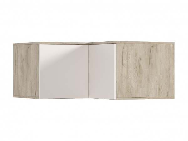 Норд Антресоль шкафу угловому Кашемир, Дуб Крафт Серый