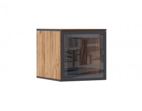 Норд Антресоль-витрина к пеналу 400 Дуб Крафт Кромка Венге