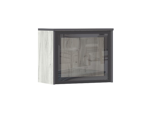 Норд Антресоль-витрина к терминалу 300 Дуб Крафт Белый, Дуб Крафт Белый