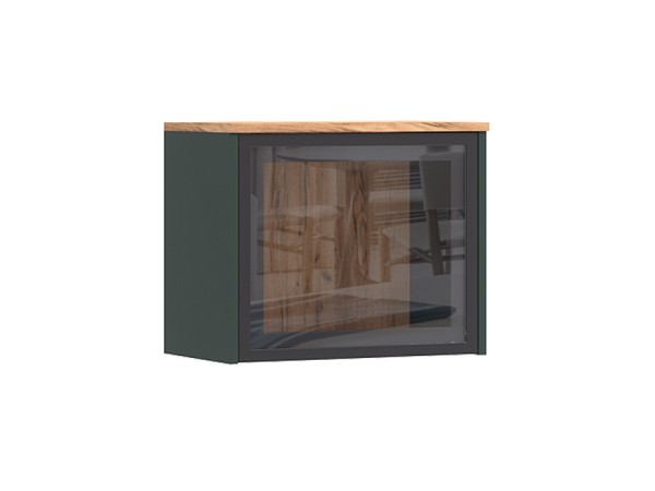 Норд Антресоль-витрина к терминалу 300 Изумрудный Кромка Изумруд, Дуб Крафт
