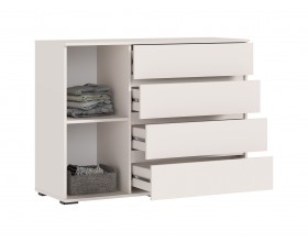 Норд Комод 1 дверь 4 ящика 1200 золото Кашемир, Кашемир