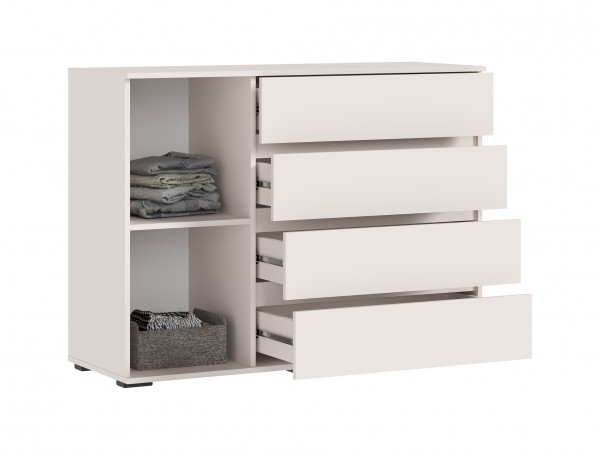 Норд Комод 1 дверь 4 ящика 1200 золото Кашемир, Кашемир