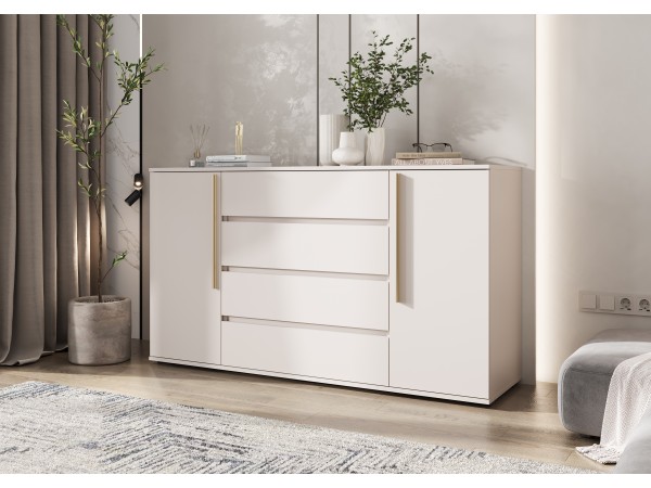 Норд Комод 2 двери 4 ящика 1600 золото Кашемир, Кашемир