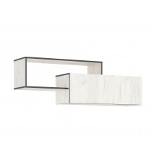 Норд Полка 2-ярусная Дуб Крафт Белый, Дуб Крафт Белый