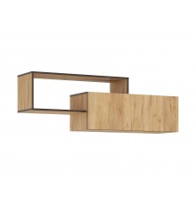 Норд Полка 2-ярусная Дуб Крафт, Дуб Крафт Кромка Венге