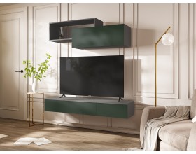 Норд Полка 2-ярусная Изумрудный Кромка Графит, Графит