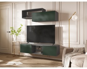 Норд Полка 2-ярусная Изумрудный Кромка Графит, Графит