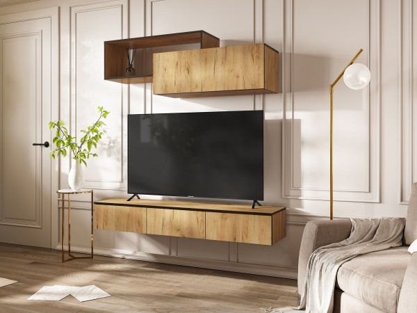 Норд Полка косметическая Дуб Крафт, Дуб Крафт Кромка Венге