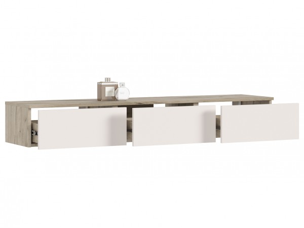 Норд Полка косметическая Кашемир, Дуб Крафт Серый