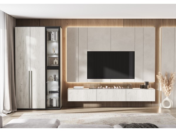 Норд Тумба навесная 800 Дуб Крафт Белый, Дуб Крафт Белый