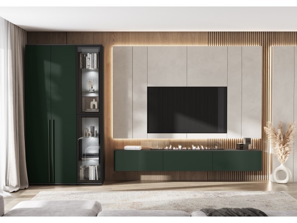 Норд Тумба навесная 800 Изумрудный Кромка Графит, Графит