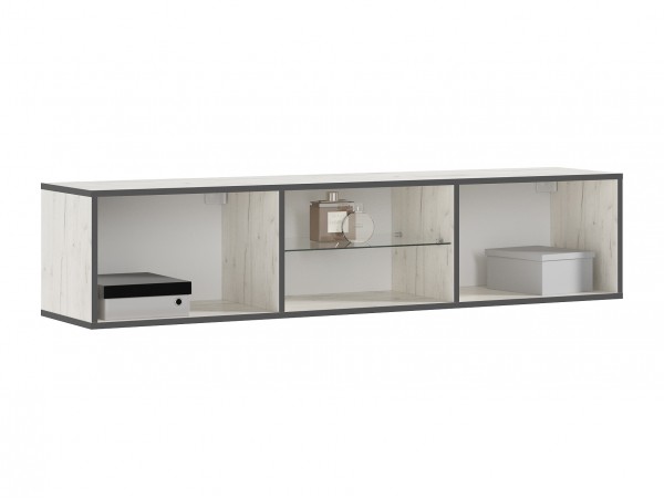 Норд Тумба ТВ подвесная Дуб Крафт Белый, Дуб Крафт Белый